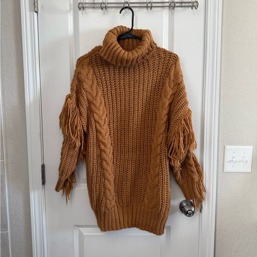 Lulu's Warm Brown Turtleneck Sweater